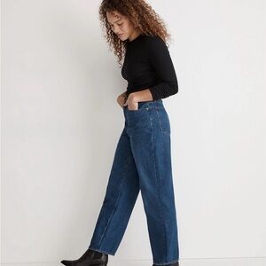 Madewell Women's Straight Leg Jeans - Dark Blue